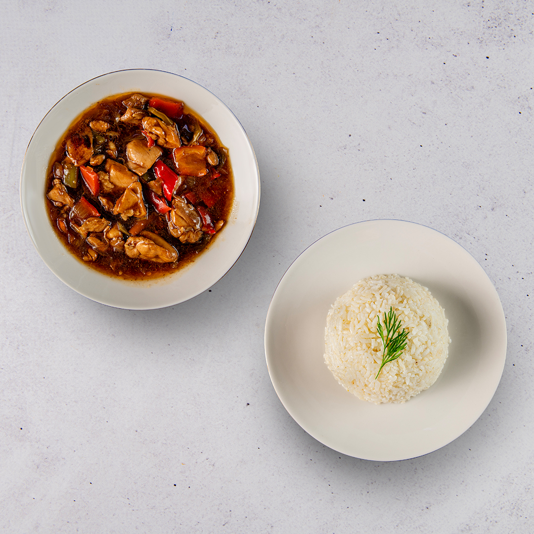 Barbekü Soslu Tavuk Pirinç Pilavı